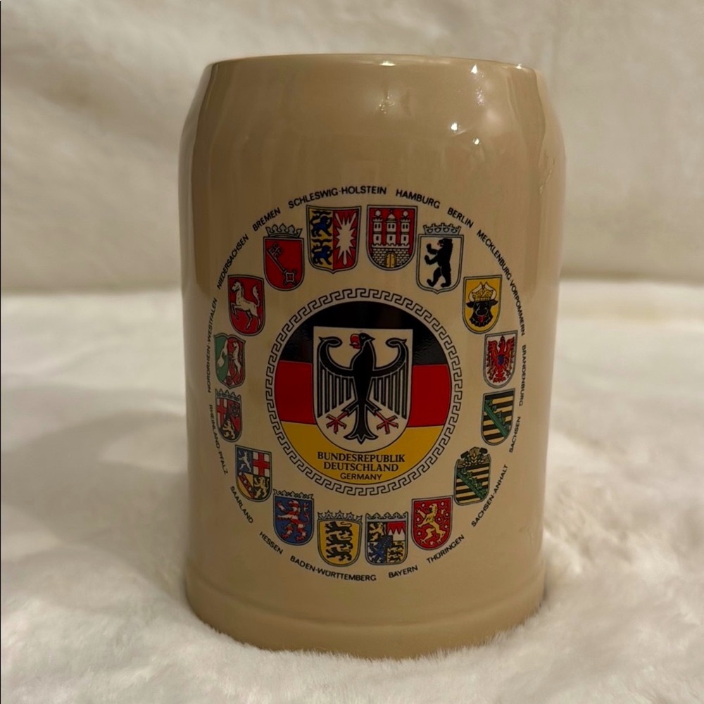 WS Bundesrepublik Deutschland Germany .5 Liter- 16.9oz Beer Stein